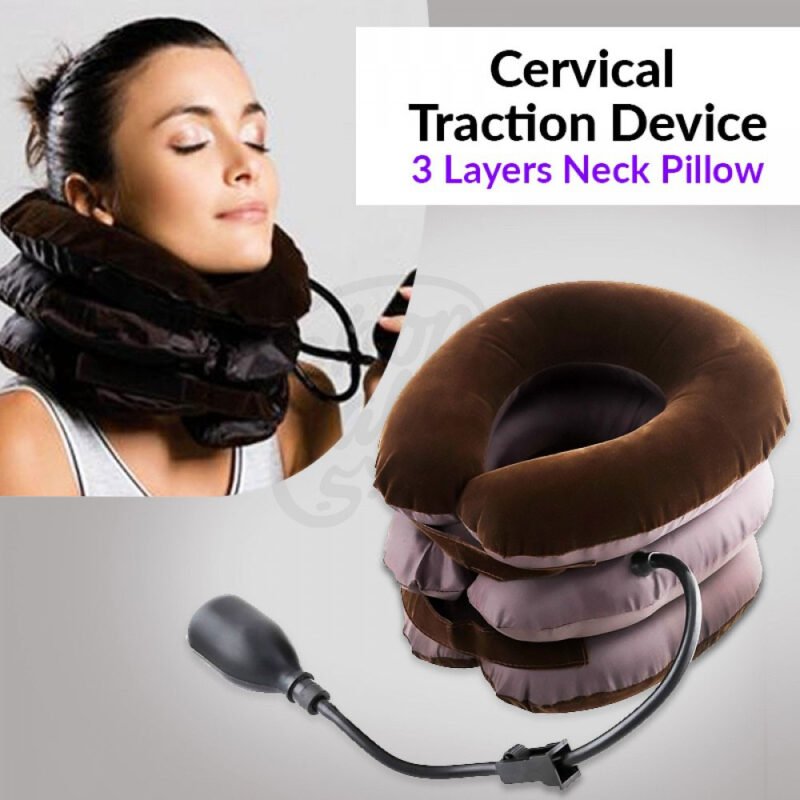Cervical 3 layer neck pillow