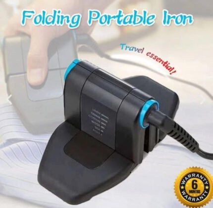 Folding portable iron